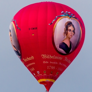 Heißluftballon D-OWIR - Wilhelmine Reichard - über Dresden